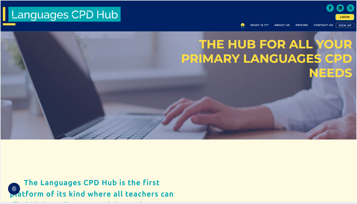 Languages CPD Hub project screenshot
