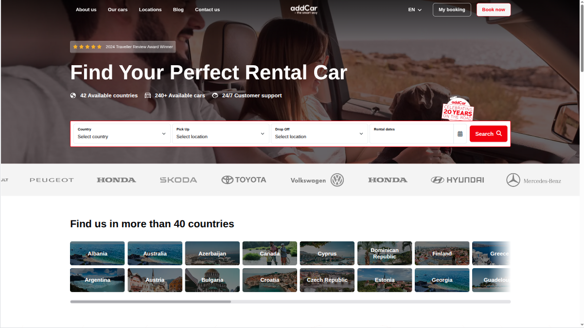 addCar Rental project screenshot