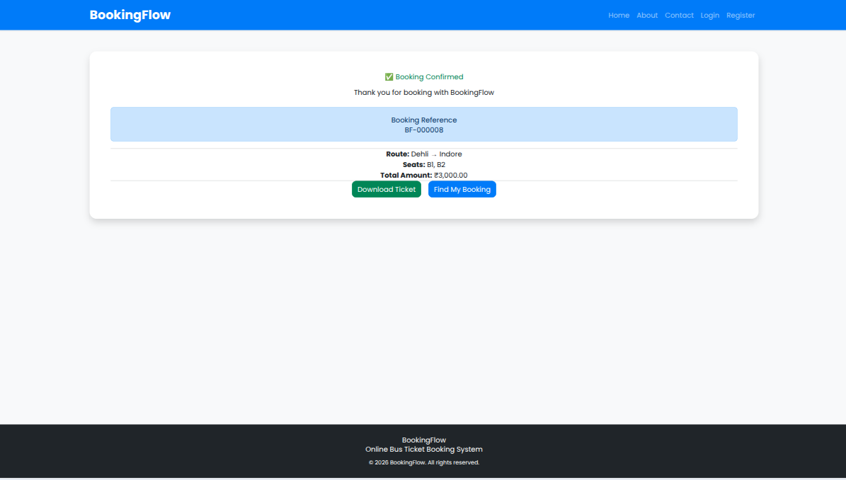 Payment Success Booking Confirmed