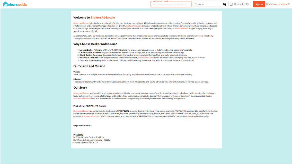 BrokersADDA project screenshot