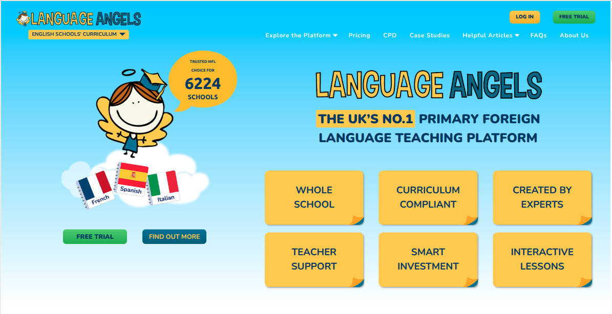 Language Angels project screenshot